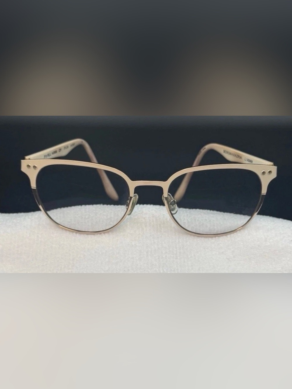 BCBGMAXAZRIA Eyeglasses Talia Ivory Designer Frames Only White 51-19-140 - Picture 4 of 9